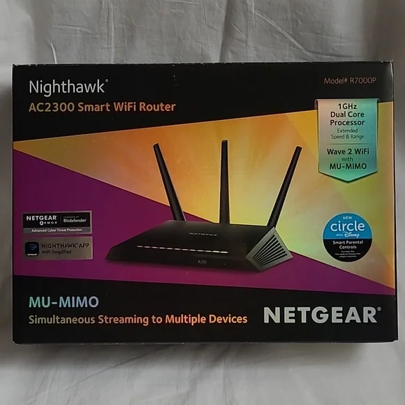 Netgear Nighthawk AC2300 Smart WiFi Router (Model #R7000P) - Picture 3 of 12